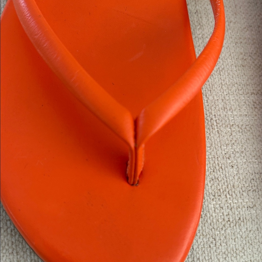BEEK Sunbeam Leather Flip Flop Sandal, TOMATO, Size 9, NWT no box - Picture 8 of 10